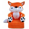 Dětské plyšové rozkládací křesílko liška