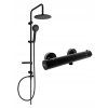 Sprchová souprava DIVIO MEXEN CARL 3 s termostatickou baterií - černá