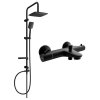 Sprchová souprava DIVIO MEXEN SEVEN 3 s termostatickou baterií - černá