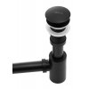Sifon Sifon umyvadlový PUNTI s click/clack zátka bez přepadu univerzální černý