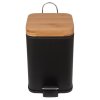 Sada odpadkový koš s WC štětka AMBA černý