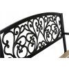 Zahradní lavice s opěradlem 122 x 88,5 x 55,5 cm