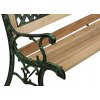 Zahradní lavice s opěradlem 124 x 74 x 43 cm