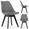 Designová židle ALTO BLACK šedá/černá