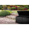Zahradní truhla 143,5 x 57 x 53,5 cm černá