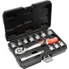 Sada nástrčných klíčů a ráčny 1/2", 12 ks