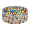 Dětský suchý bazének "90x30" s míčky barevné 300 ks vzor 204