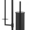 Sada stojan na toaletní papír s WC štětka AXEL černý