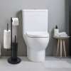 Sada stojan na toaletní papír s WC štětka AXEL černý