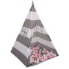 Dětský stan TEEPEE (TÝPÍ) s barevnými míčky vzor 06