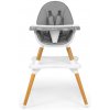 Jídelní židlička MALMO 2v1 Šedá