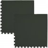 Pěnový koberec MAXI COLOR 2 ks 62x62x1 cm černá