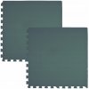 Pěnový koberec MAXI COLOR 2 ks 62x62x1 cm tmavě zelený