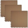 Pěnový koberec MAXI COLOR 3 ks 62x62x1 cm měď