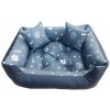Voděodolný pelíšek pro psy a kočky 65x75 S modrý