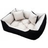 Voděodolný pelíšek pro psy a kočky 75x95 M černý/bílý