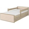 Dětská čalouněná postel světlý dub 160x80cm - béžová