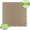 Pěnové puzzle 180 × 60 cm – 3 ks, světle béžové