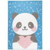 Koberec do mateřské školy KINDER PANDA modrý
