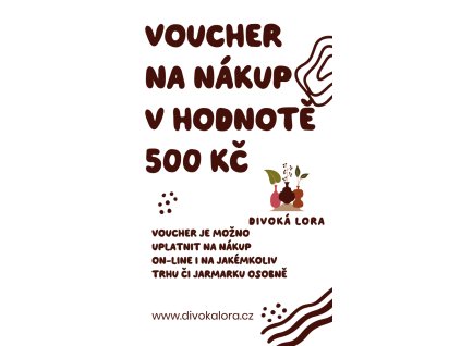 Voucher v hodnotě 500 Kč