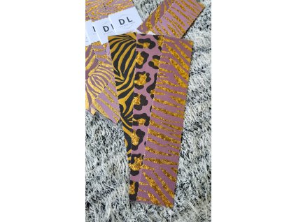 Set 3 ks - set černá, mauve a zlatá