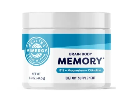 Brain body memory, 44,5 g, Vimergy  Paměť mozku a těla - B12 + Magnesium + Citicoline