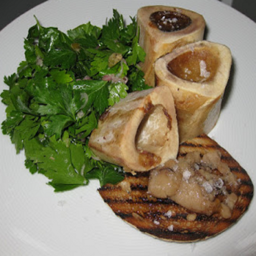 Morkové kosti s petrželkovým salátem