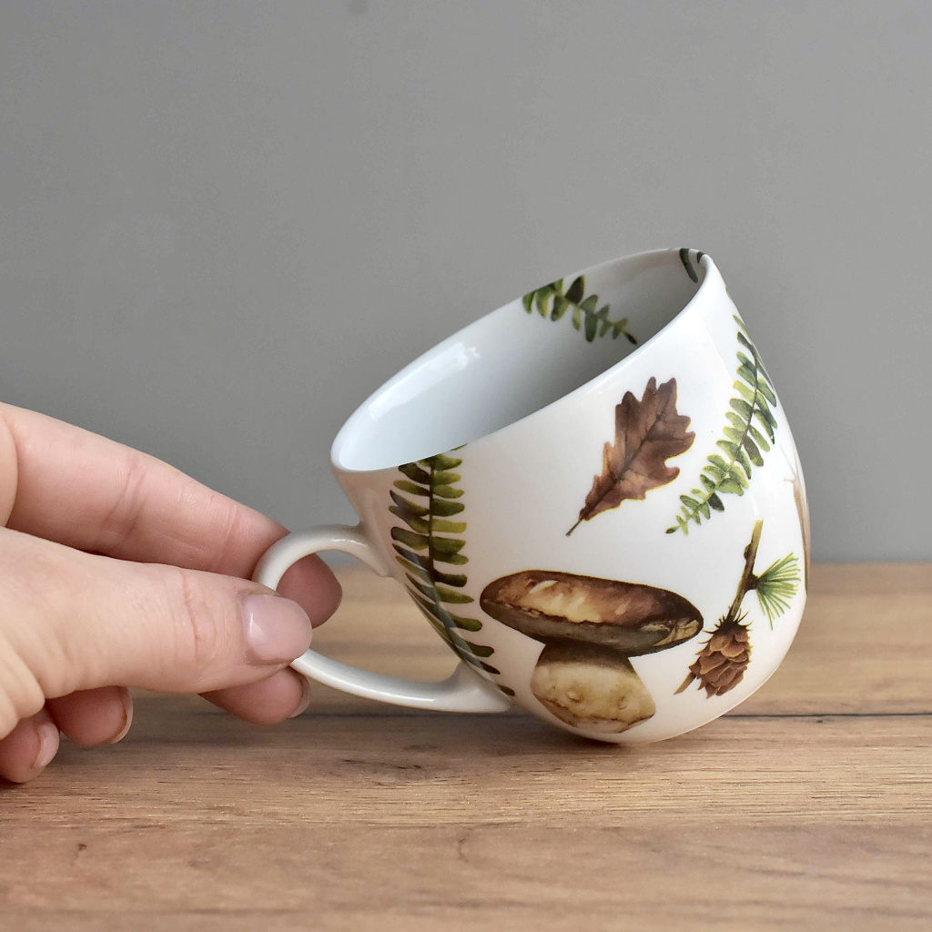 Porcelánový šálek 220 ml - Les