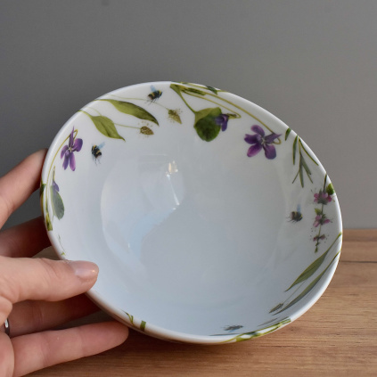 Porcelánová miska 650 ml - Fialka