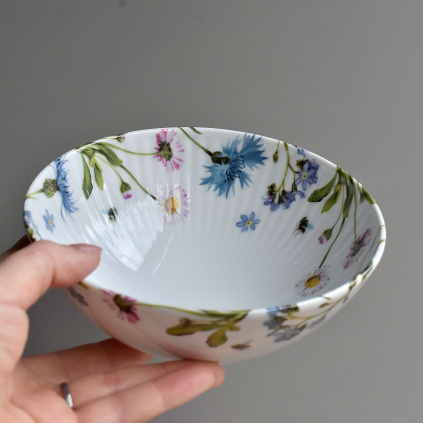 Porcelánová miska 650 ml - Chrpa a sedmikráska