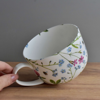 Porcelánový MAXI hrnek 750 ml - Luční kvítí
