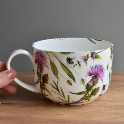 Porcelánový MAXI hrnek 750 ml - Bodlák