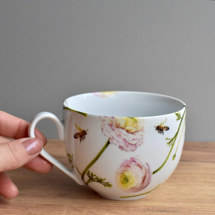 Porcelánový šálek 430 ml - Pryskyřník