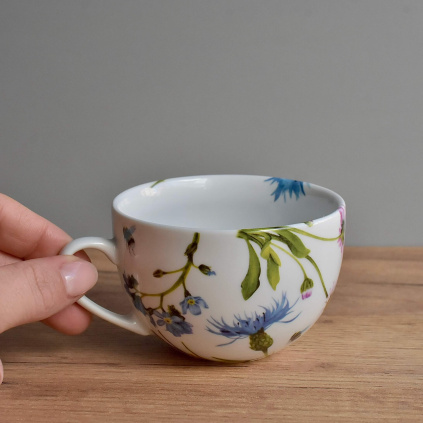Porcelánový šálek 240 ml - Chrpa a pomněnky