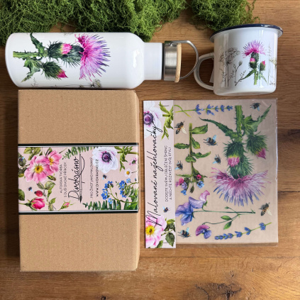 Sada termolahve, plecháčku a nažehlovaček - Bodlák