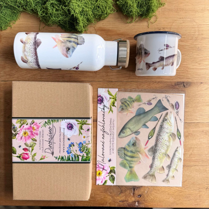 Sada termolahve, plecháčku a nažehlovaček - Pro rybáře