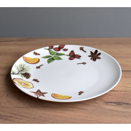 Porcelánový talíř 20,5 cm - Vánoce