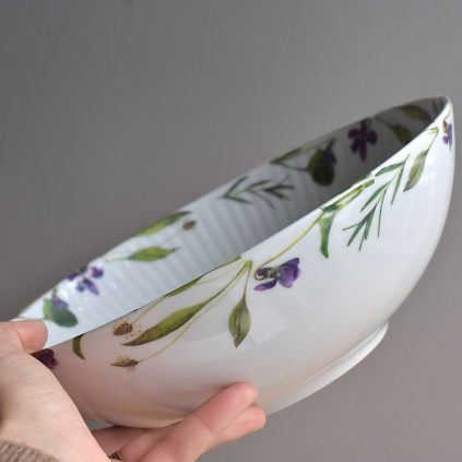 Porcelánová MAXI miska 2500 ml - Fialka