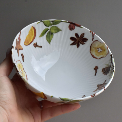 Porcelánová miska 650 ml - Vánoce