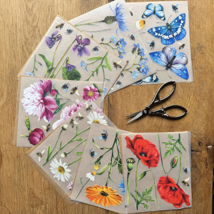 Sada nažehlovaček - Květiny