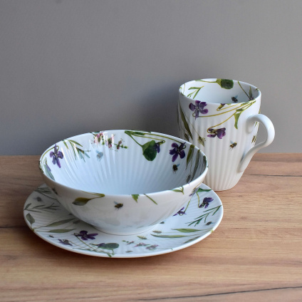 Snídaňová sada - Fialka
