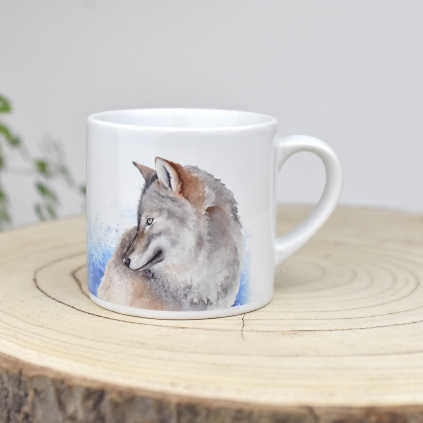 Cappuccino kávový hrnek 180 ml - Vlk a liška