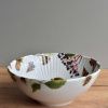 Porcelánová žebrovaná miska 650 ml - Vrabec