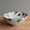 Porcelánová žebrovaná miska 650 ml - Vrabec