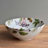 Porcelánová žebrovaná miska 650 ml - Vrabec