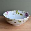Porcelánová žebrovaná miska 650 ml - Bylinky
