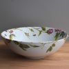 Porcelánová žebrovaná MAXI miska 2500 ml - Růže