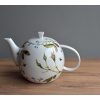 Porcelánová čajová konvice 1000 ml - Růže a pomněnky
