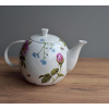 Porcelánová čajová konvice 1000 ml - Růže a pomněnky