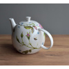 Porcelánová čajová konvice 1000 ml - Růže a pomněnky